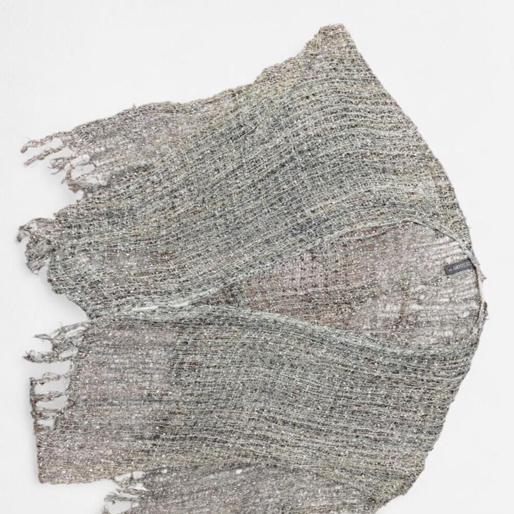 Metallic Knit Shawl